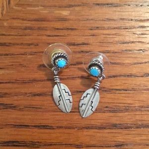 Native American Sterling silver earrings